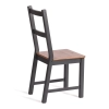 Стул Соната коричневый, дерево, твердое сиденье, без подлокотников