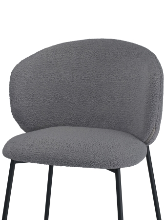Стул для кухни SOLIS серый экомех HUSH 994