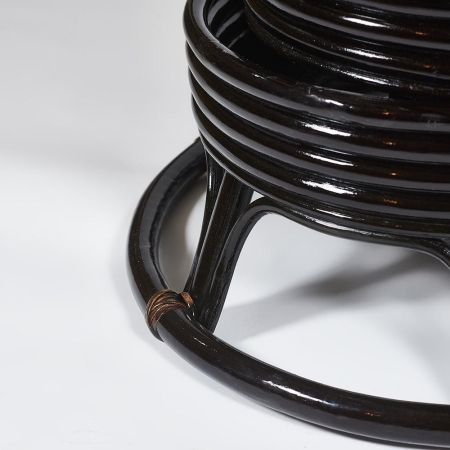 Кресло-качалка "PAPASAN" w 23 и 01 B с подушкой, античный черно-коричневый