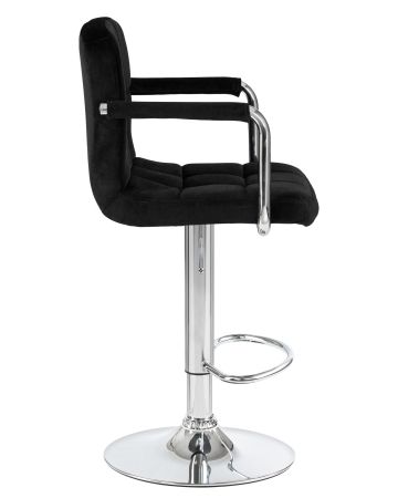 Стул барный KRUGER ARM черный велюр MJ9-101