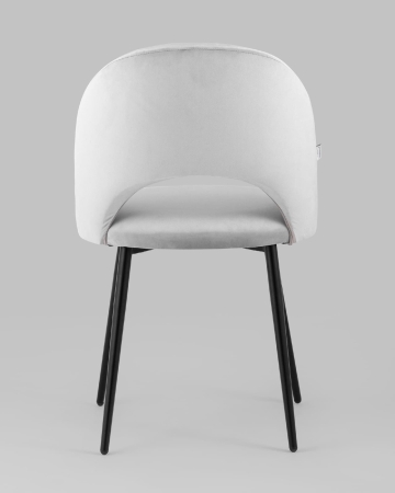 Стул Меган велюр светло-серый