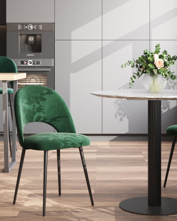 Стул Меган SN велюр зеленый