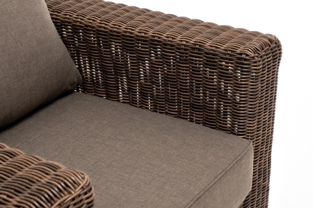 "Боно" кресло из искусственного ротанга, коричневый