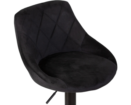 Набор 2 шт Стул барный LOGAN BLACK, черный велюр (MJ9-101)