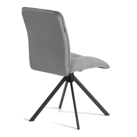 Стул обеденный Sweet серый велюр