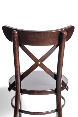 Деревянный стул венский Terra темный орех с твердым сиденьем