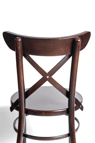 Деревянный стул венский Terra темный орех с твердым сиденьем Деревянный стул венский Terra темный орех с твердым сиденьем