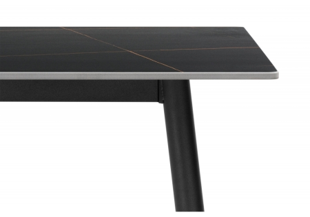 Керамический стол Rion 120 черный мрамор, черный