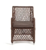 "Латте" плетеное кресло из искусственного ротанга, коричневый
