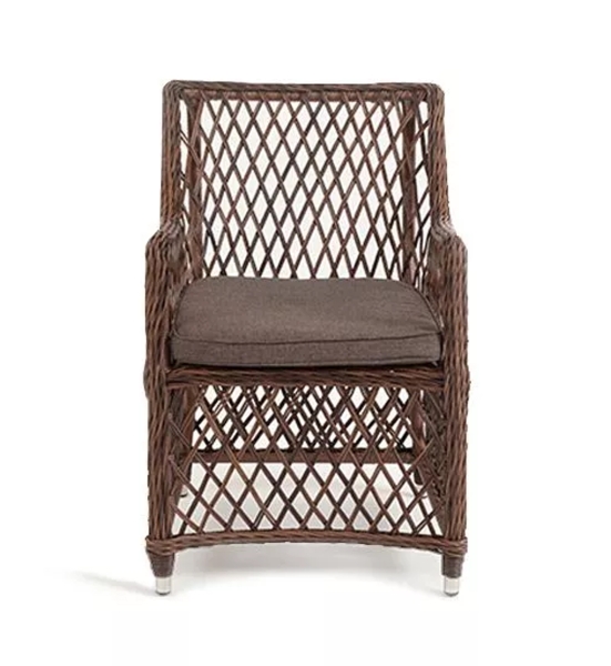 "Латте" плетеное кресло из искусственного ротанга, коричневый