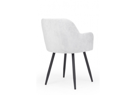 Стул на металлокаркасе Инфини светло-серый (ocean 021), черный