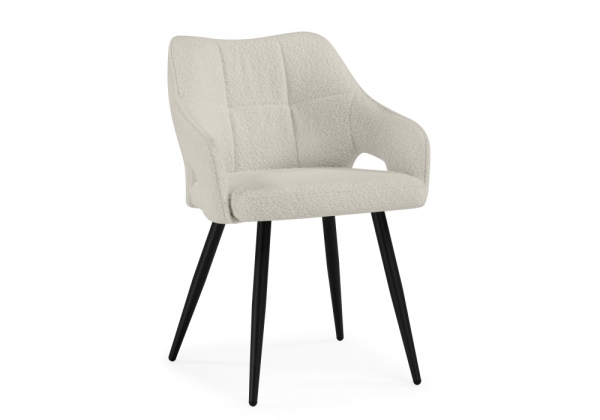 Стул на металлокаркасе Hera бежевый, черный