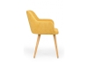 Стул деревянный Инфини горчичный (ocean 016), светлое дерево