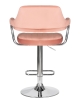 Стул барный CHARLY пудрово-розовый велюр MJ9-32