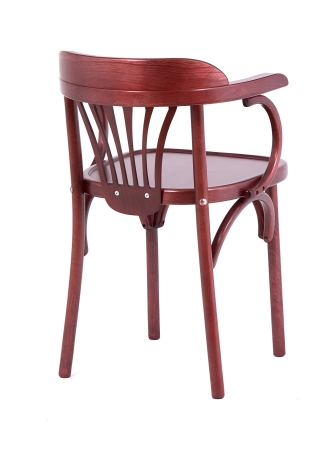 Деревянный стул Венский махагон с твердым сиденьем Деревянный стул Венский махагон с твердым сиденьем