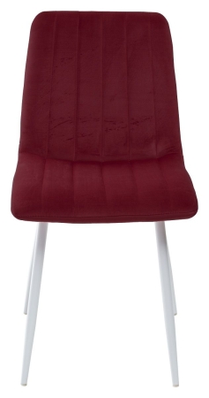 Стул DUBLIN G108-38 винный велюр, белый каркас
