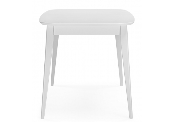 Стол деревянный Адель 145(190)x80 белый матовый