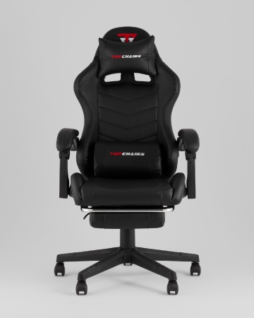 Кресло спортивное Prophet TopChairs с оттоманкой черный