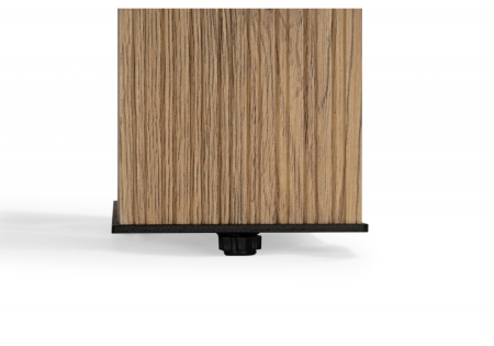 Керамический стол Бернардо 180x90 черный кварц, дуб монтана