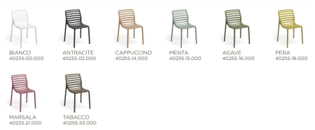 Стул пластиковый Doga Bistrot пластик, желтый Стул пластиковый Doga Bistrot пластик, желтый