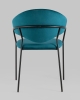 Стул Алексис велюр сине-зеленый