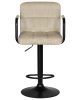 Стул барный KRUGER ARM BLACK бежевый вельвет