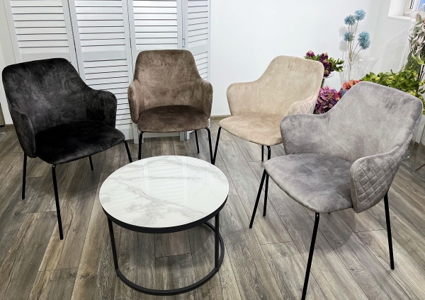 Стул AMARETTO VBP208 античный серо-бежевый, черный каркас Стул AMARETTO VBP208 античный серо-бежевый, черный каркас