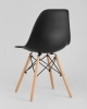 Стул Eames Style DSW черный (разборный каркас) фото в интернет-магазине Stoolmarket