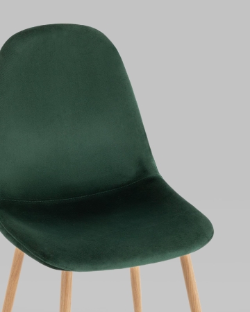 Стул Валенсия SN темно-зеленый велюр с золотыми ножками