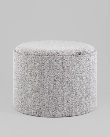 Пуф с ящиком Хюгге L букле серый