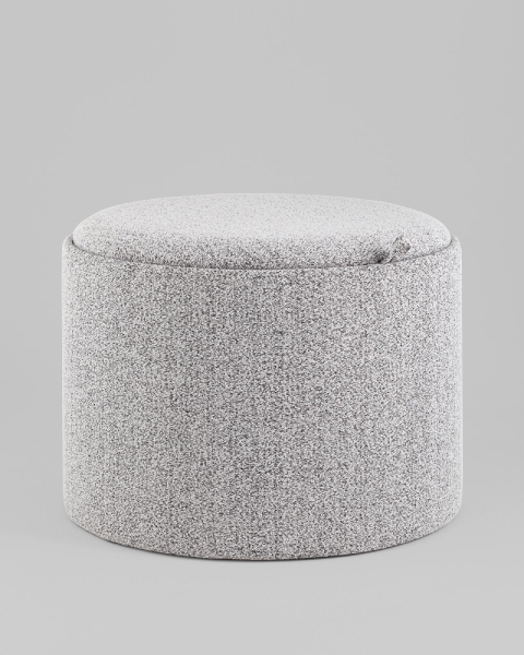 Пуф с ящиком Хюгге L букле серый