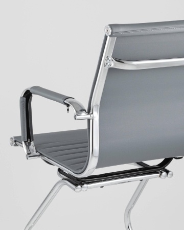 Кресло для посетителей Visit TopChairs серое