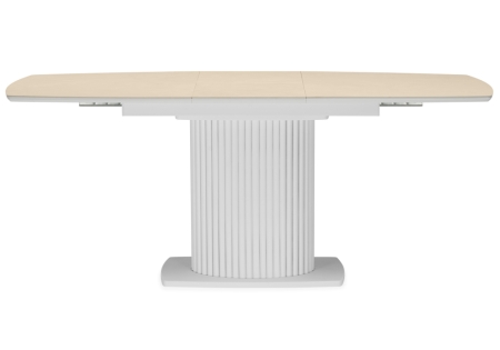 Керамический стол Фестер 140(180)х80 okara light yellow, белый