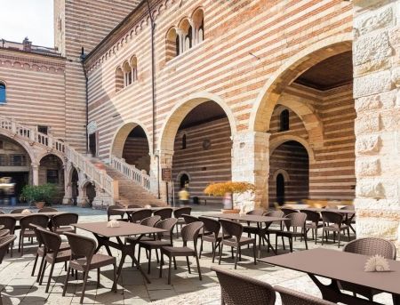 Стол пластиковый Ibiza Table 180 коричневый