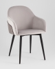 Стул Новел New велюр светло-серый с темно-серой спинкой Стул Новел New велюр светло-серый с темно-серой спинкой