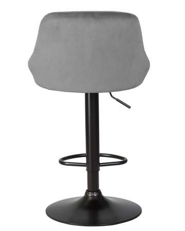 Стул барный LOGAN черный серый велюр MJ9-75
