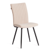 Стул обеденный Monte Carlo бежевый, ткань и металл, мягкое сиденье, без подлокотников Стул обеденный Monte Carlo бежевый, ткань и металл, мягкое сиденье, без подлокотников