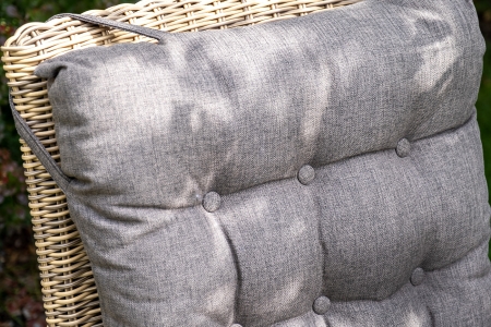 "Толедо" кресло плетеное с подушками, соломенный