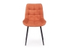 Стул на металлокаркасе Челси 360 К терракотовый (zd 432), черный np