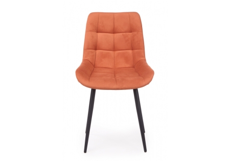 Стул на металлокаркасе Челси 360 К терракотовый (zd 432), черный np