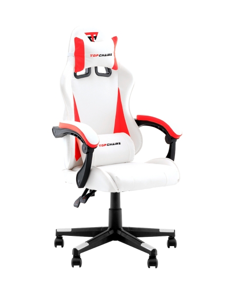 Кресло спортивное Phantom TopChairs бело-красный