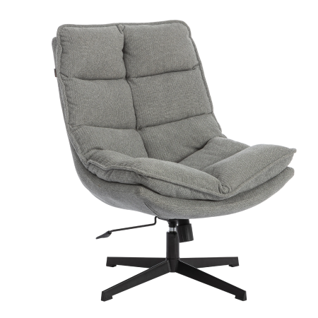 Кресло лаунж Reflex/Рефлекс с пуфом светло-серый
