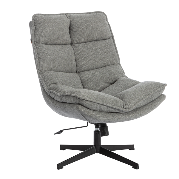 Кресло лаунж Reflex/Рефлекс с пуфом светло-серый