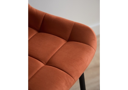 Барный стул Челси 360 терракотовый (zd 432), черный np