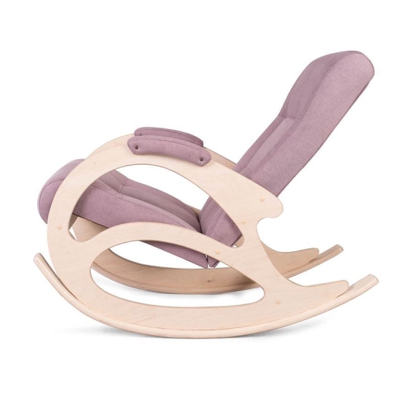 Кресло-качалка К-5 беленый дуб, 08 - розовый