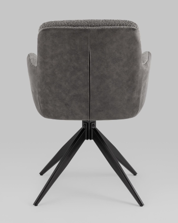 Стул обеденный Waldo серый с серой экокожей