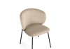 Стул на металлокаркасе Рикко темно-бежевый (H-07), черный