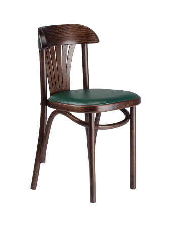 Стул Астра с мягким сиденьем темный тон, экокожа зеленая Стул Астра с мягким сиденьем темный тон, экокожа зеленая