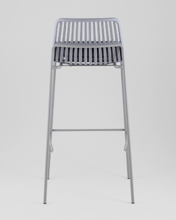 Стул барный Louran с подушкой серый