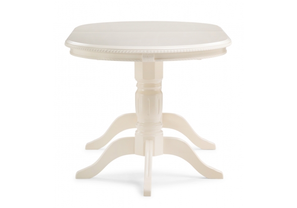 Стол деревянный Эвклаз овальный бежевый